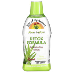 Lily of the Desert Aloe Detox bottle pour for easy daily detox.