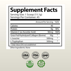Scoop of Tri-Glow ready to blend into coffee or smoothie for steady energy.