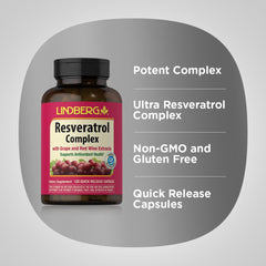 Lindberg Resveratrol grapeseed extract close-up showcasing natural antioxidant-forward ingredients.