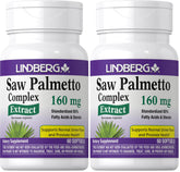 Lindberg Saw Palmetto Extract bottle with softgels for daily urinary support
