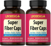 LINDGberg Super Fiber bottle front, convenient daily supplement option.