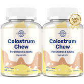 Lipmaxmall bovine colostrum chews vanilla packshot for daily immune and gut support.