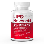 Lipo-Flavonoid caplets close-up for inner ear support.