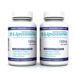 Lipozene bottle closeup highlighting a trusted supplement that may support appetite control.