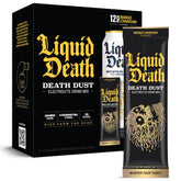 Liquid Death Mango Death Dust packet for on-the-go hydration and flavor boost.
