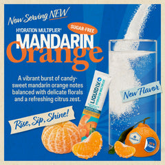 Liquid I.V. Hydration Multiplier Sugar Free Mandarin Orange three-pack packaging for travel.