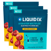 Liquid I.V. Golden Cherry packet ready for on-the-go hydration