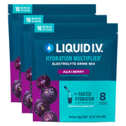 Liquid I.V. Hydration Multiplier Acai Berry packet ready to mix for on-the-go hydration.