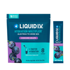 Liquid I.V. Concord Grape hydration packet for on-the-go use
