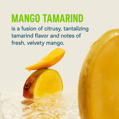 Liquid I.V. Hydration Multiplier Energy Mango Tamarind prepared drink in a glass.