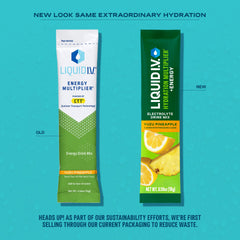 Liquid I.V. Hydration Multiplier Energy powder dissolving in water shows fast flavor mix.