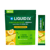 Liquid I.V. Hydration Multiplier + Energy Yuzu Pineapple packet ready for on-the-go hydration
