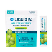 Liquid I.V. Hydration Multiplier Green Grape pack for quick on-the-go hydration.