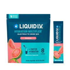Liquid I.V. Hydration Multiplier Guava packets for convenient on-the-go hydration