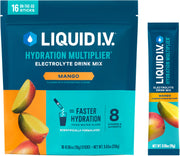 Liquid I.V. Hydration Multiplier Mango packaging for convenient on-the-go hydration