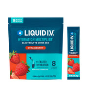 Liquid I V Hydration Multiplier Strawberry bottle ready for on the go hydration