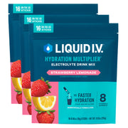 Liquid I.V. Hydration Multiplier Strawberry Lemonade packet ready for on-the-go hydration