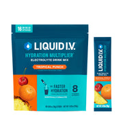 Liquid I.V. Hydration Multiplier Tropical Punch packet for on-the-go hydration
