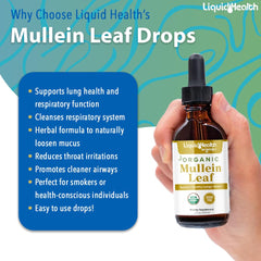 LIQUIDHEALTH USDA Organic label close-up highlights purity and organic ingredients