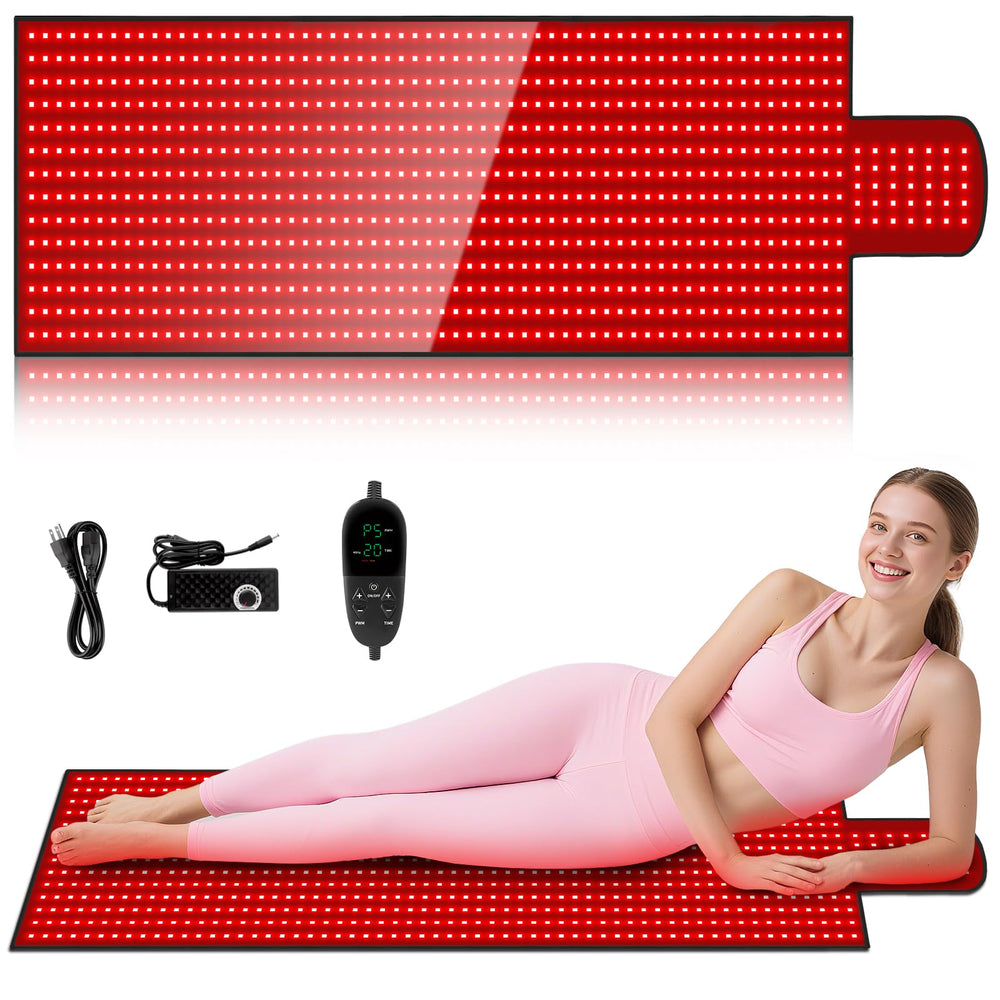 LITDUCK 65x20.5 inch mat provides full-body coverage for at-home red light sessions