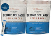 Live Conscious Beyond Collagen packets for on-the-go beauty support.