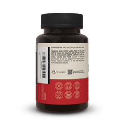 Live Conscious CoQWell label detail highlights 100 mg CoQ10 per serving for daily wellness.