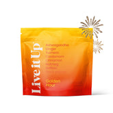 LIVE IT UP Golden Hour bottle front view for a soothing evening ritual.