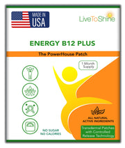Live To Shine B12 Energy Plus patch pack for daily vitality.