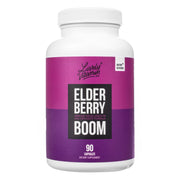 LIVELY VITAMIN CO Elderberry Boom bottle close-up highlighting immune support potential.