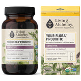 Living Alchemy Your Flora Sensitive bottle for gentle digestion.