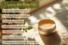 Living Farms silky-texture salve: smooth application for soothing massage sessions