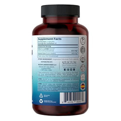 Living Silica ORGONO capsules display suggesting convenient daily skin and hair support.
