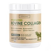 LIVINGANIC collagen peptides powder tub unflavored enables easy daily collagen integration