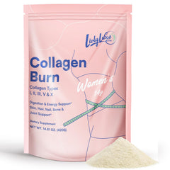 LivLyLuxe Collagen Burn bottle showcases premium weight loss support packaging.