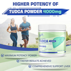 LivLyLuxe TUDCA powder mixed in water for easy absorption.