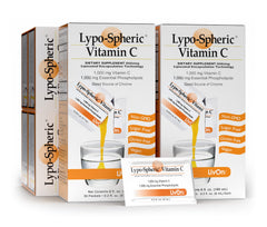 LivOn Lypo-Spheric Vitamin C bottle front shows high-dose delivery for antioxidant support