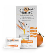 LivOn liposomal vitamin C 1000 mg packet on-the-go packaging promotes immune support