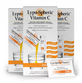 LivOn Lypo-Spheric Vitamin C bottle pour for convenient daily dosing.