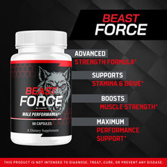 LIVORKA Beast Force capsules arranged in a neat row for everyday use