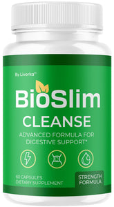 LIVORKA BioSlim Cleanse bottle, showcasing convenient daily digestive support on the go.