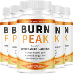 LIVORKA BurnPeak capsules bottle front view highlights natural formula for daily wellness