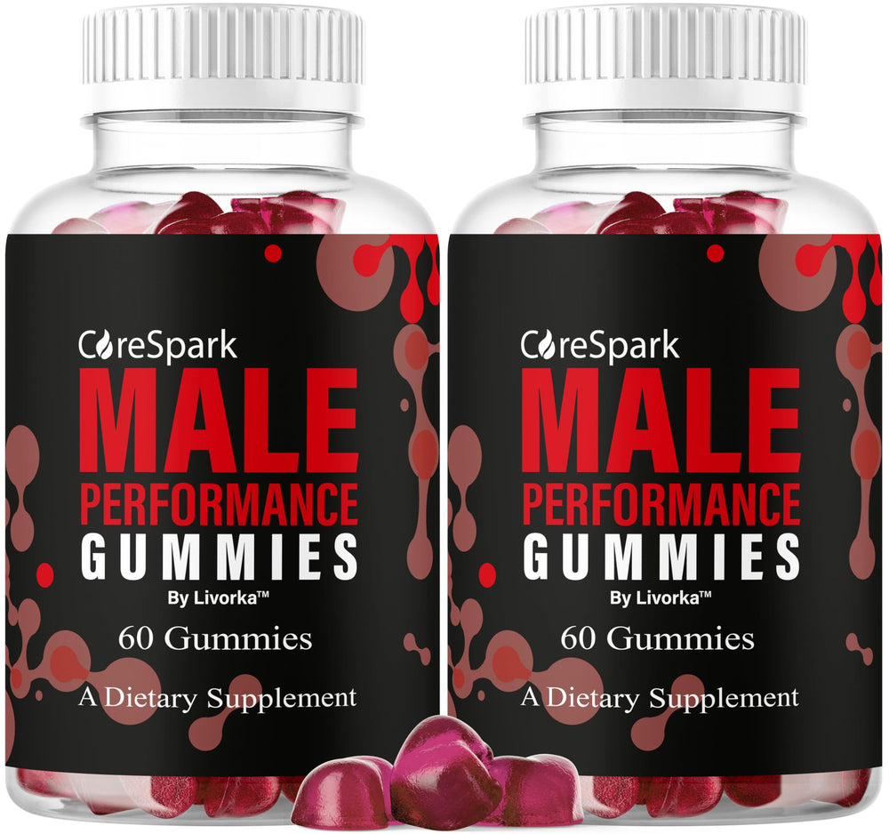 LIVORKA CoreSpark Gummies two-pack front view for easy daily vitality