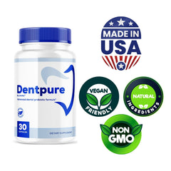 LIVORKA Dentpure Probiotics packaging box communicates all-natural dental support.