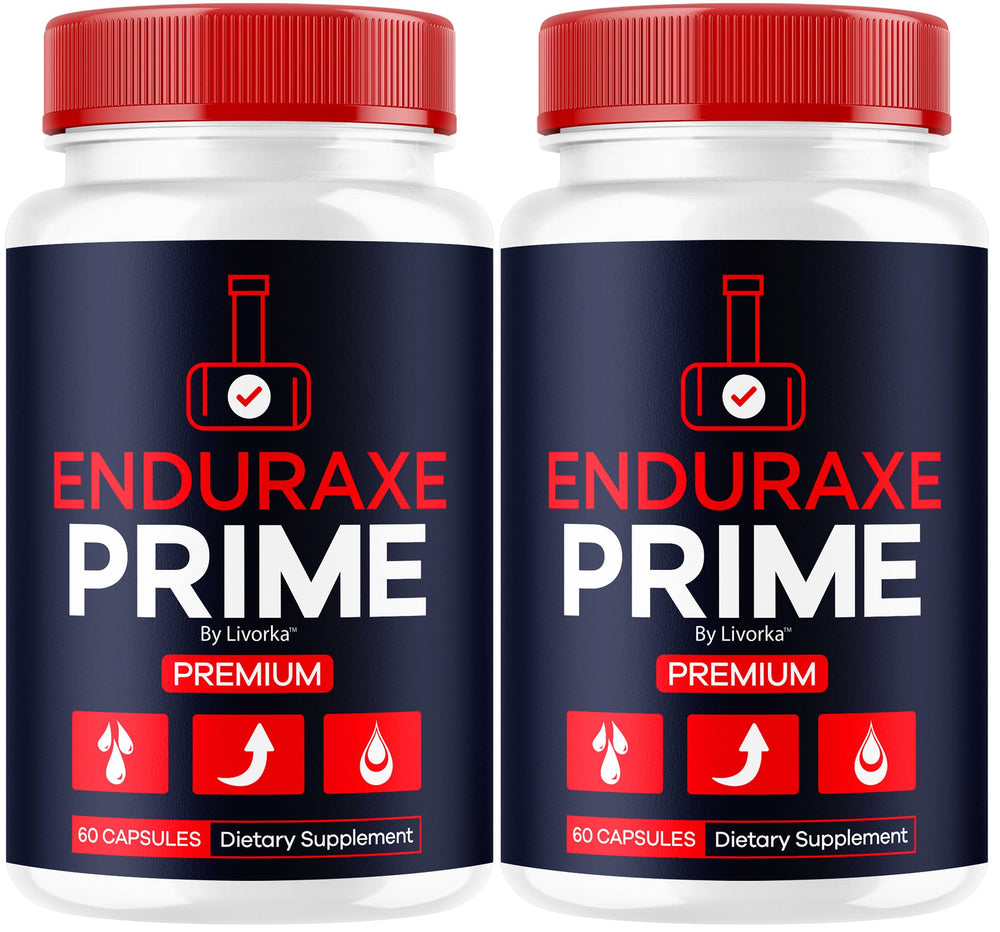LIVORKA Enduraxe Prime bottle front highlighting all-natural men's wellness