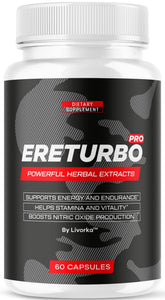 LIVORKA Ereturbo Pro bottle front for daily vitality support.