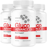 LIVORKA Gluco Advance bottle close-up shows premium packaging for daily wellness.