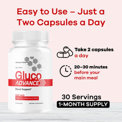 LIVORKA Gluco Advance packaging box displays three-month supply.
