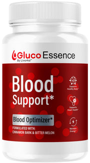 LIVORKA GlucoEssence bottle front promotes daily wellness support.