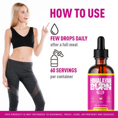 LIVORKA Himalayan Burn Pro Drops packaging highlights 3-month supply.
