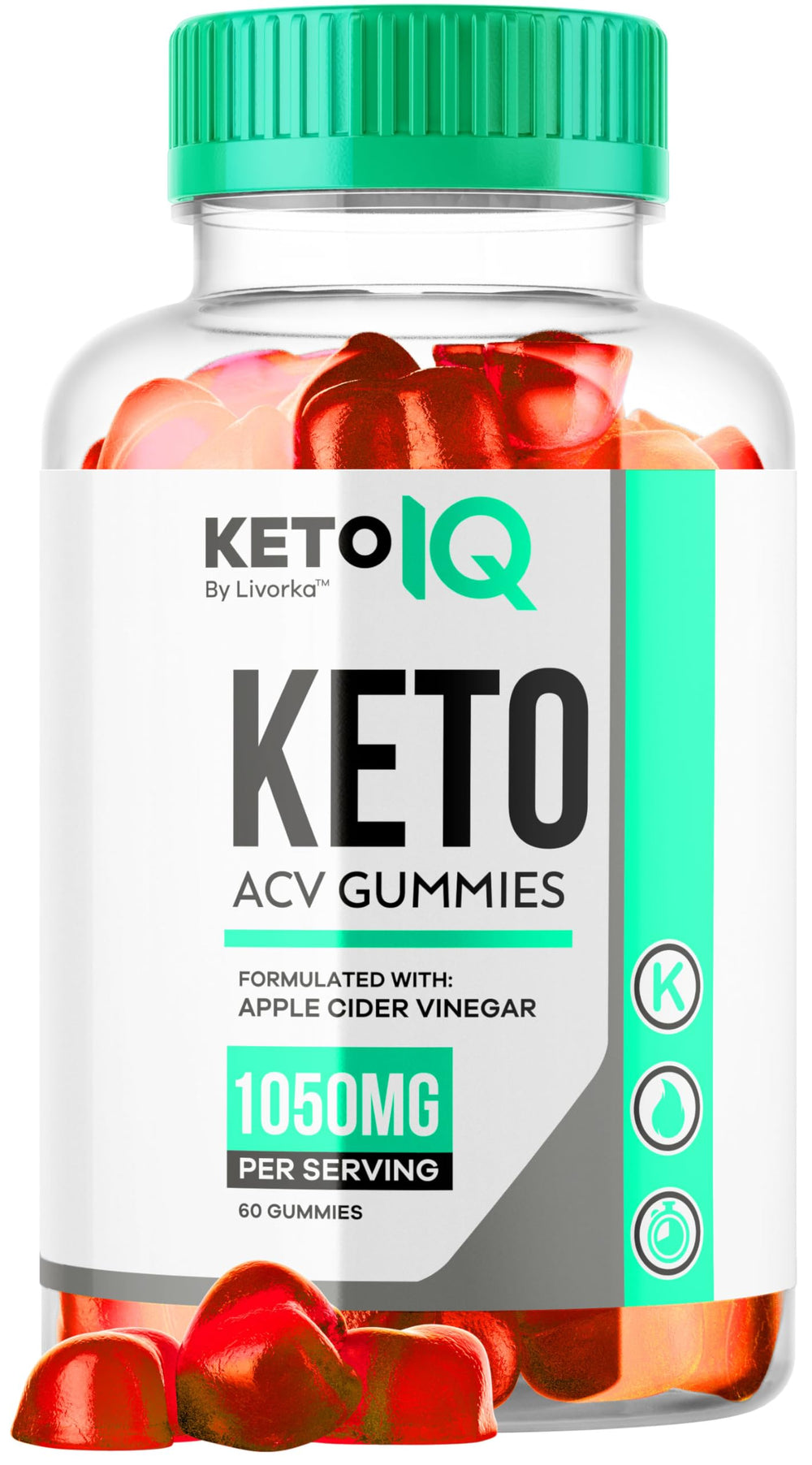 LIVORKA Keto IQ ACV Gummies bottle on countertop for daily wellness